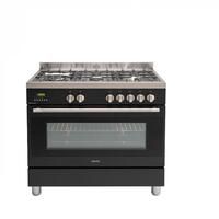 Euro Appliances Freestanding Oven 90cm Dual Black EFS900DBL