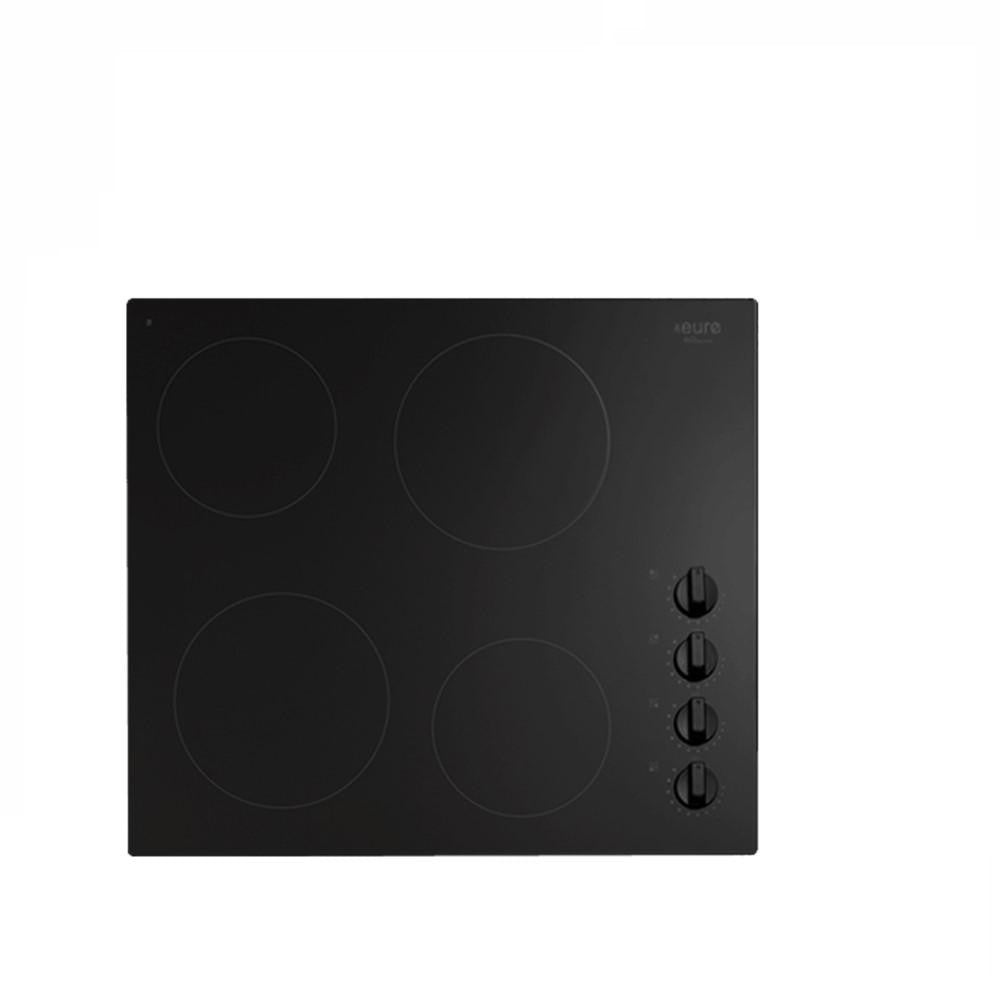 Euro Cooktop (Electric) 600mm Black Glass ECT600CB Buy Electric
