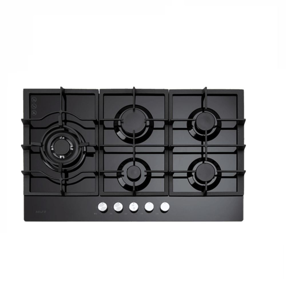 Euro Cooktop (Gas) 900mm Black Glass ECT900GBK Buy Gas Cooktops