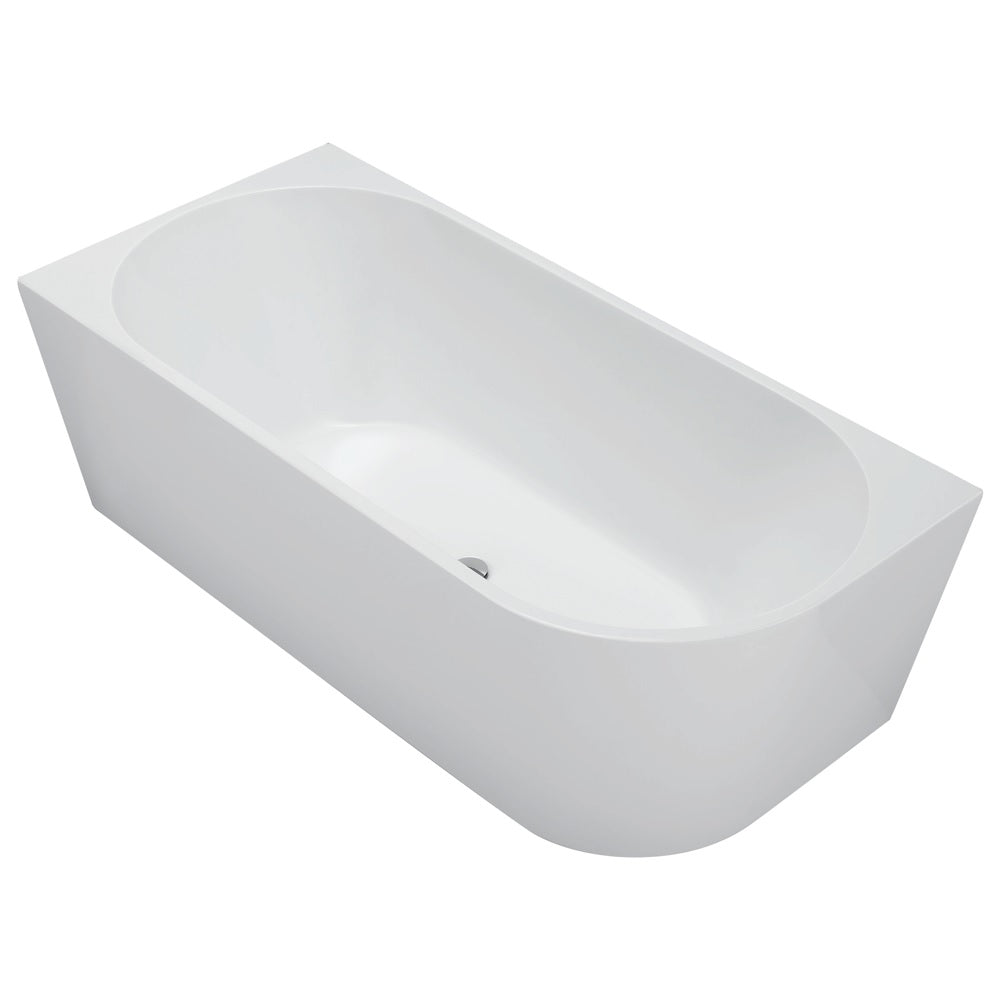 Fienza Isabella 1700mm RightHand Acrylic Corner Bath White FR671700R