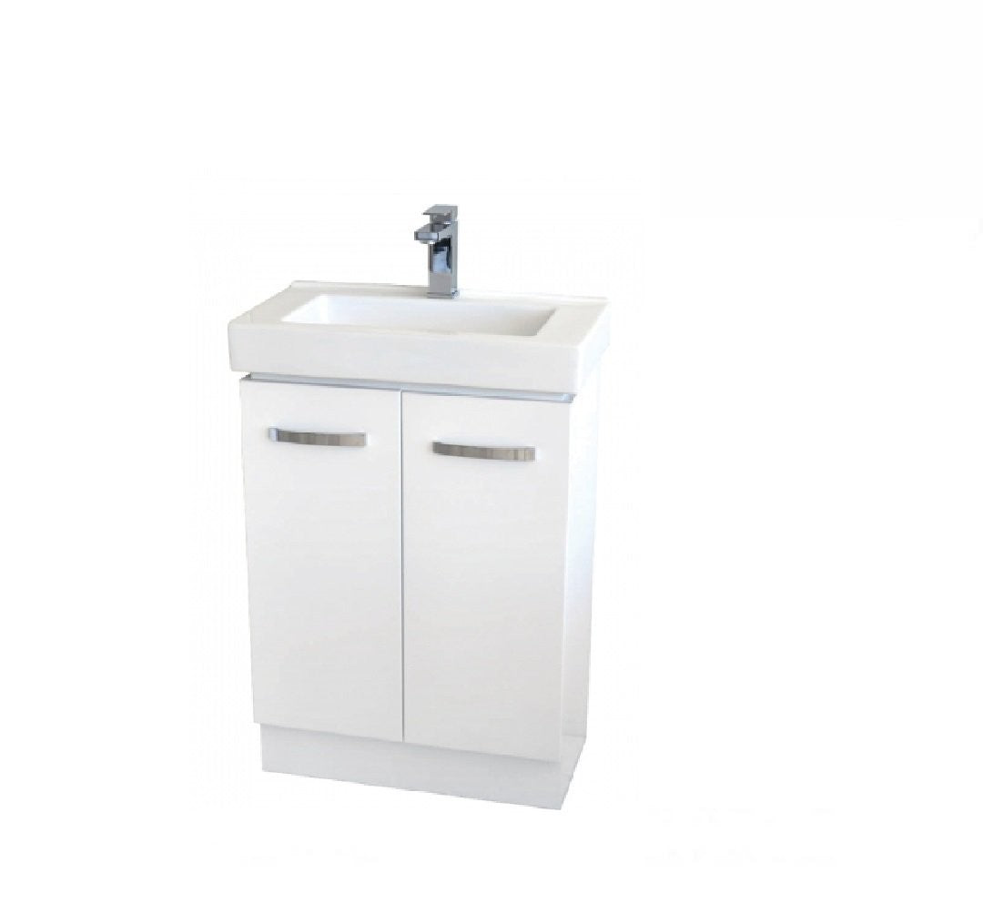 Fienza Regent Slim 600mm Vanity Unit White 60VKW Buy Bathroom Vanities 8966441637279