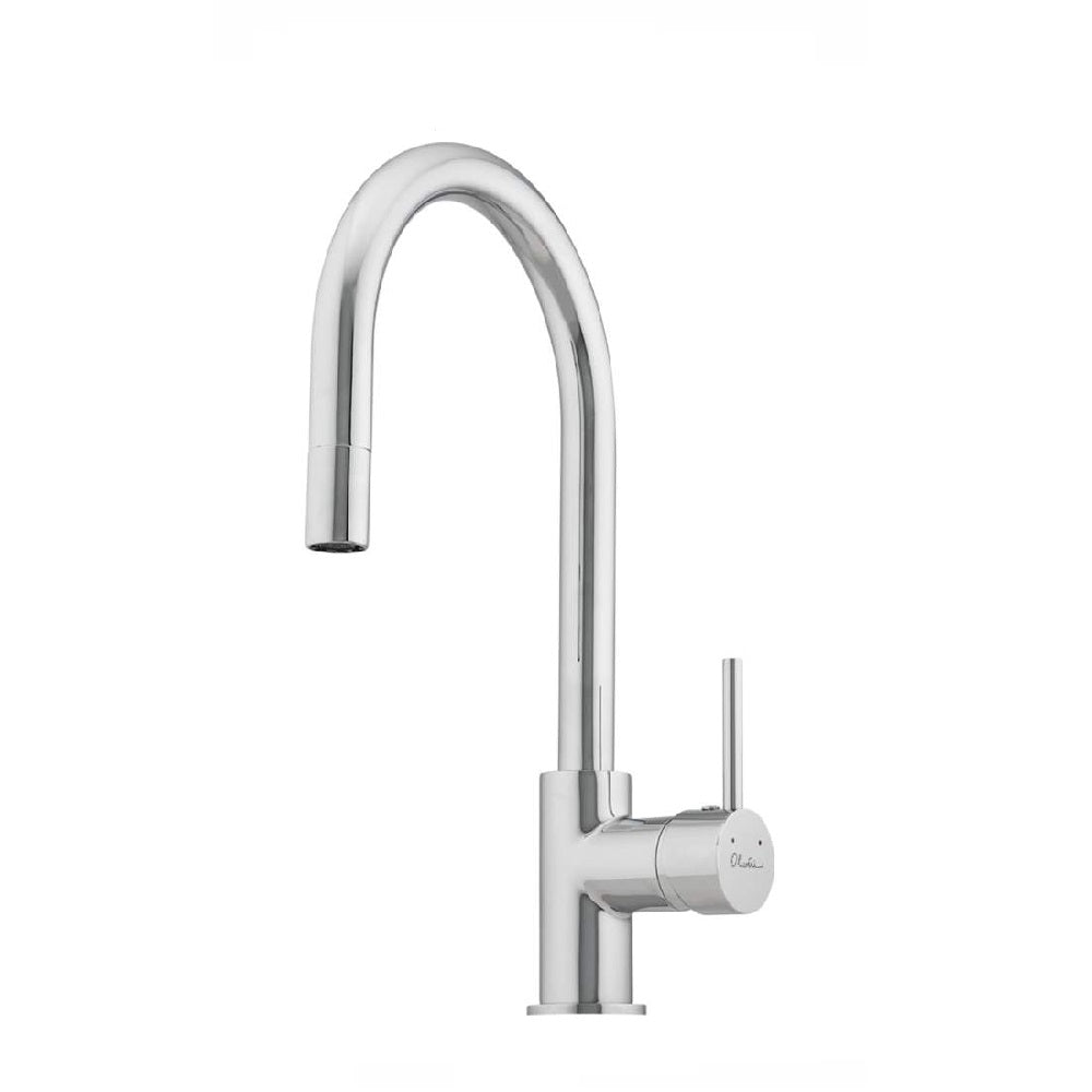 Oliveri Essentials Pull Out Gooseneck Sink Mixer Chrome ES520P Buy