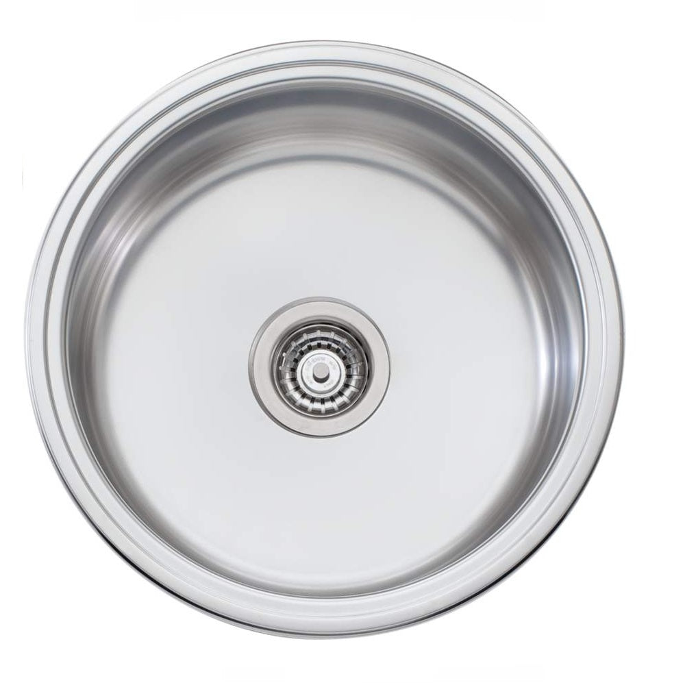 Oliveri Solitaire Sink 490 x 490 Single Bowl Stainless Steel LR510 Buy Fireclay Kitchen Sinks
