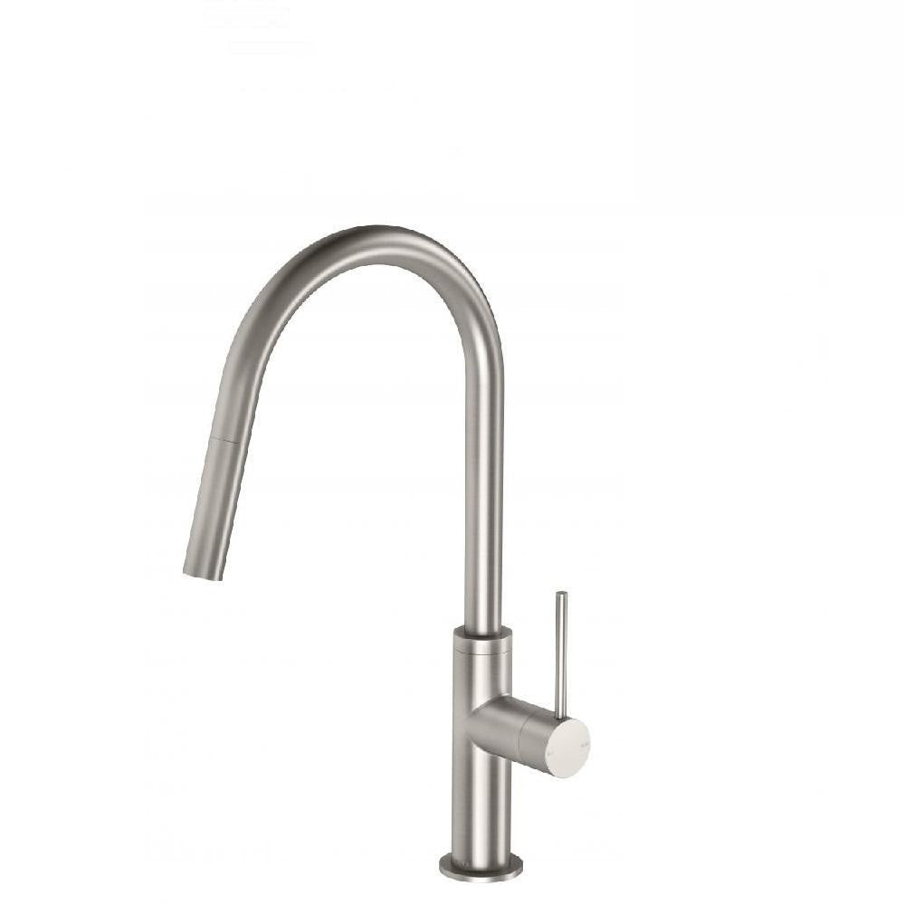 Phoenix Vivid Slimline Pull Out Sink Mixer Brushed Nickel VS710540