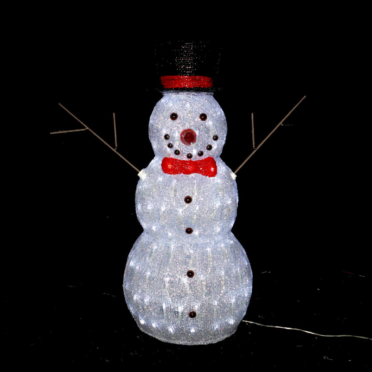 3D Acrylic Snowman 60cm White LED Display Indoor/Outdoor | Buy ...