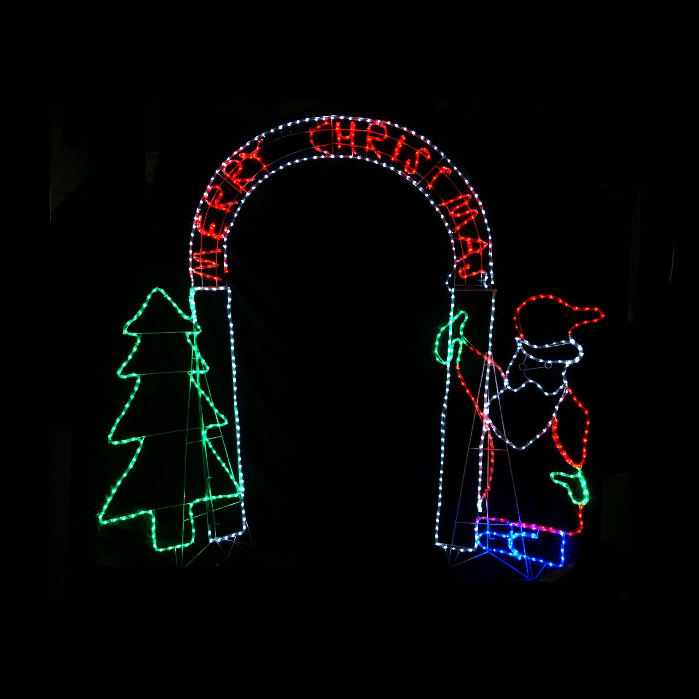 Christmas led motif merry christmas arch 27 x 22m outdoor display