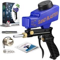 Lematec Portable Sand Blaster, Media Blasting Nozzle Gun, Gravity Feed Sandblast