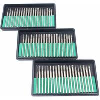 Yasumai 1/8" Shank Diamond Burr Bits Set Drill Bit Kit for Glass Gemstone Metal