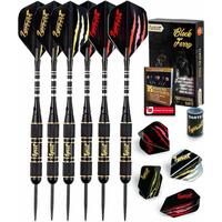 IgnatGames Steel Tip Darts Set - Professional Darts with Aluminum Shafts and 2