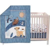 Lion King Adventure 3Piece Baby Crib Bedding Set, Blue