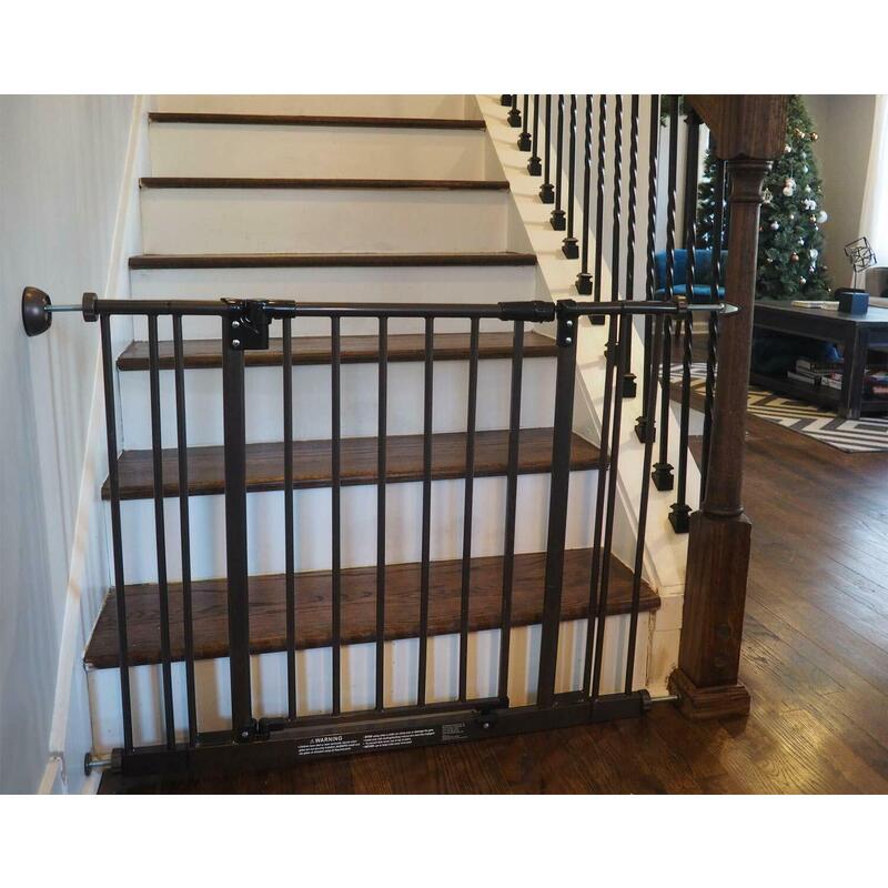4 Pack Carkio Baby Gate Wall Protector Safety Wall Bumpers Guard for Pet /& Dog /& Child Pressure Mounted Stair Safety Gate