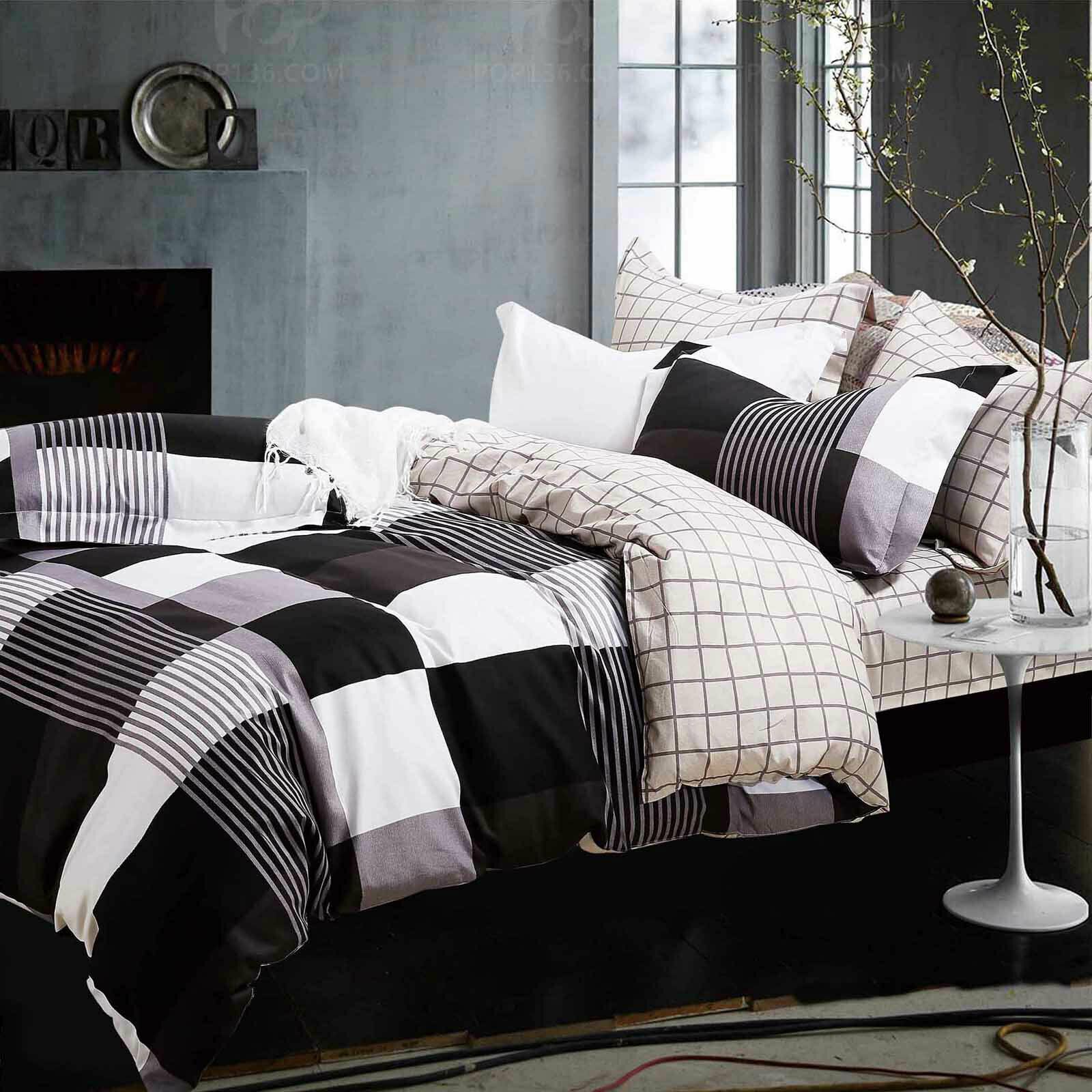 Queen King Super King Size Bed Duvet Doona Quilt Cover Set
