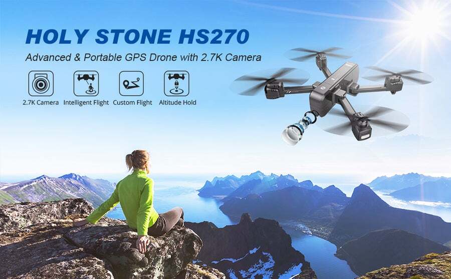 holy stone hs270 gps 2.7 k drone