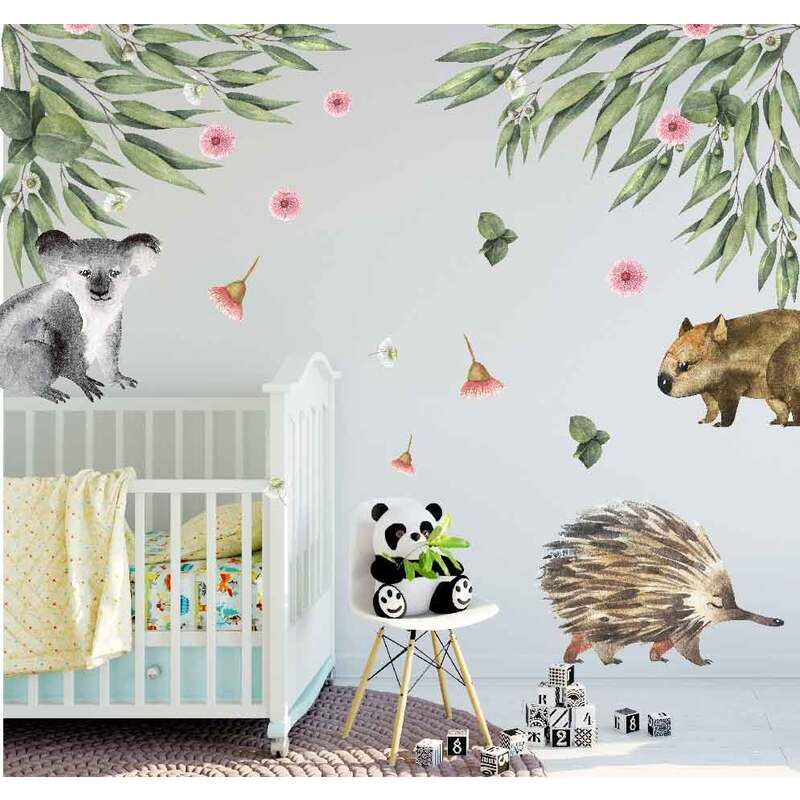 Australia Gum Tree Animal Wall Stickers | Buy Kid's Wall ...