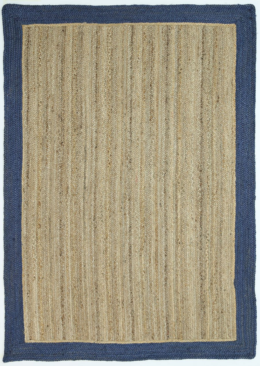 Hampton Navy Border Jute Rug 1557328