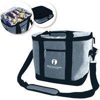 Red Suricata Large Collapsible 30L Soft Cooler – Heathered Grey/Black
