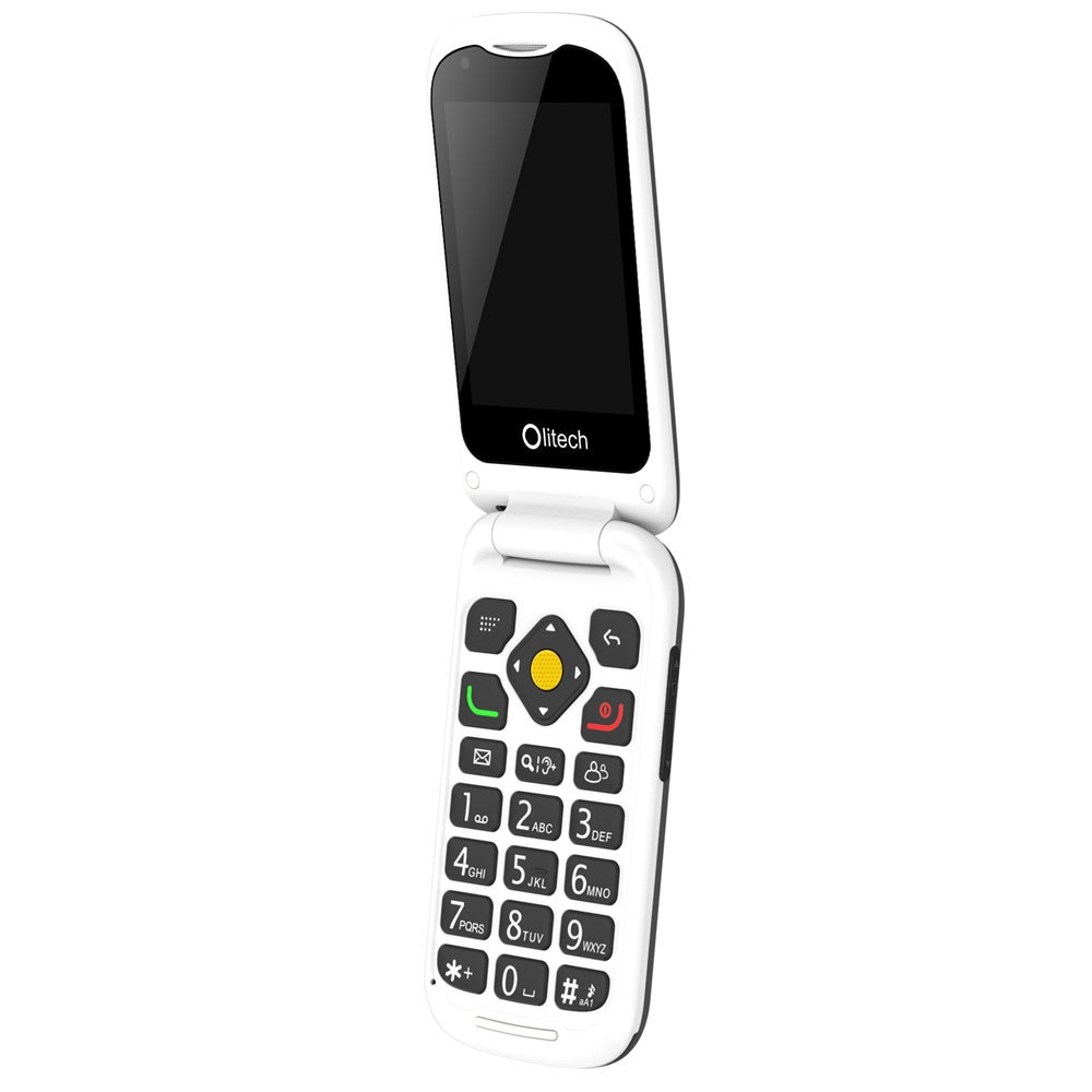 Olitech Easy Flip 4G Seniors Phone Big Buttons GPS Location - Black