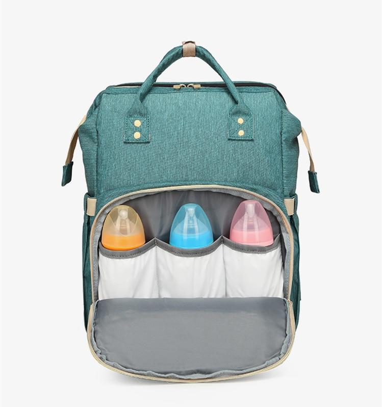 Green Convertible Nappy Bag Baby Backpack Lightweight Multi Purpose Storage Bag Crib Buy Nappy Bags 632138444090