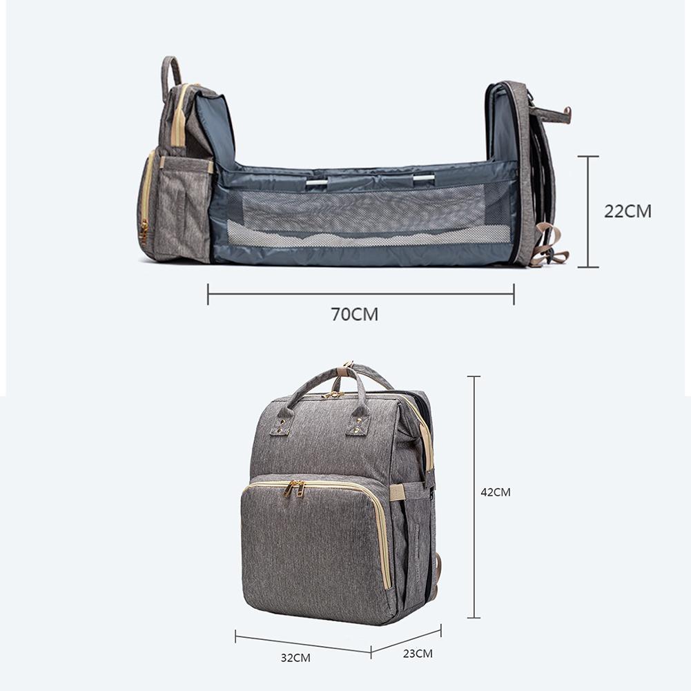 Green Convertible Nappy Bag Baby Backpack Lightweight Multi Purpose Storage Bag Crib Buy Nappy Bags 632138444090