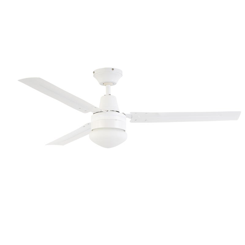 Arlec 120cm 3 Blade Ceiling Fan With Oyster Light Csf120ao