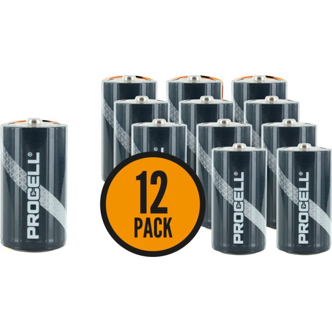 Duracell Procell C Size Professional Alkaline Battery 12 Pack Pc1400