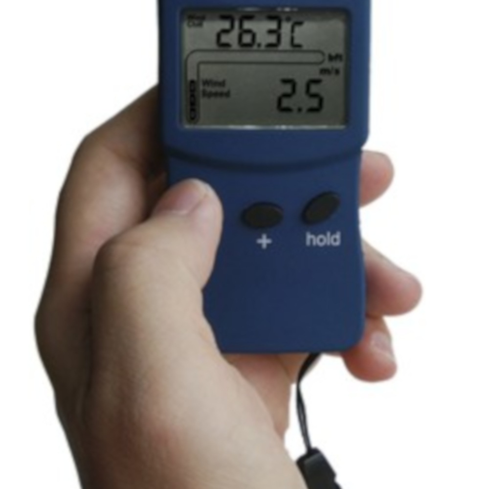 Handheld Anemometer and Altimeter Temperature and wind chill