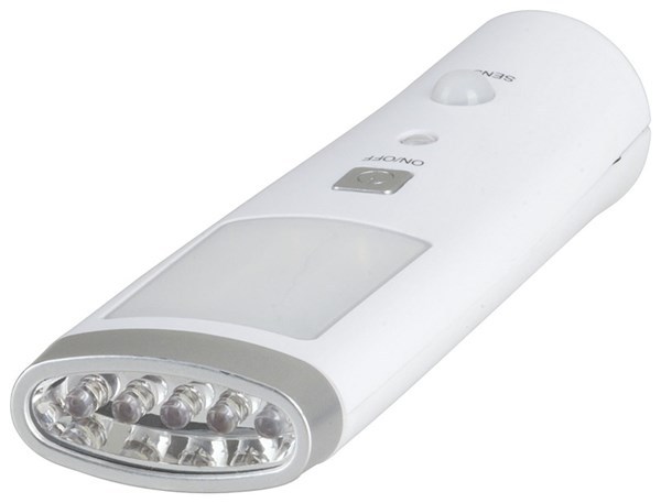 LED Night Light with Power- 110-240VAC Rechargeable Torch - 9319236345702
