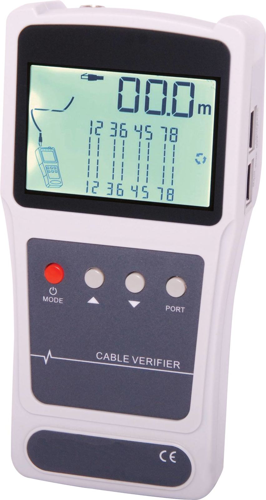 Network and Coaxial Cable Length Tester With Probe Includes USB