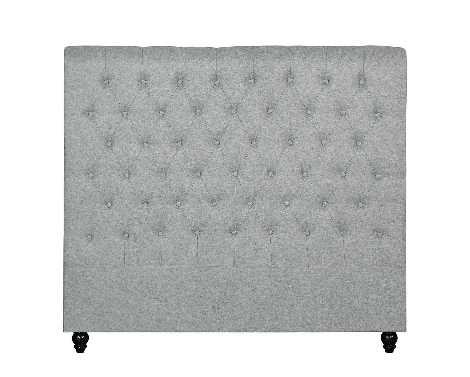 Double Size Grey Color Fabric Bed Head Upholstered Headboard Bedhead