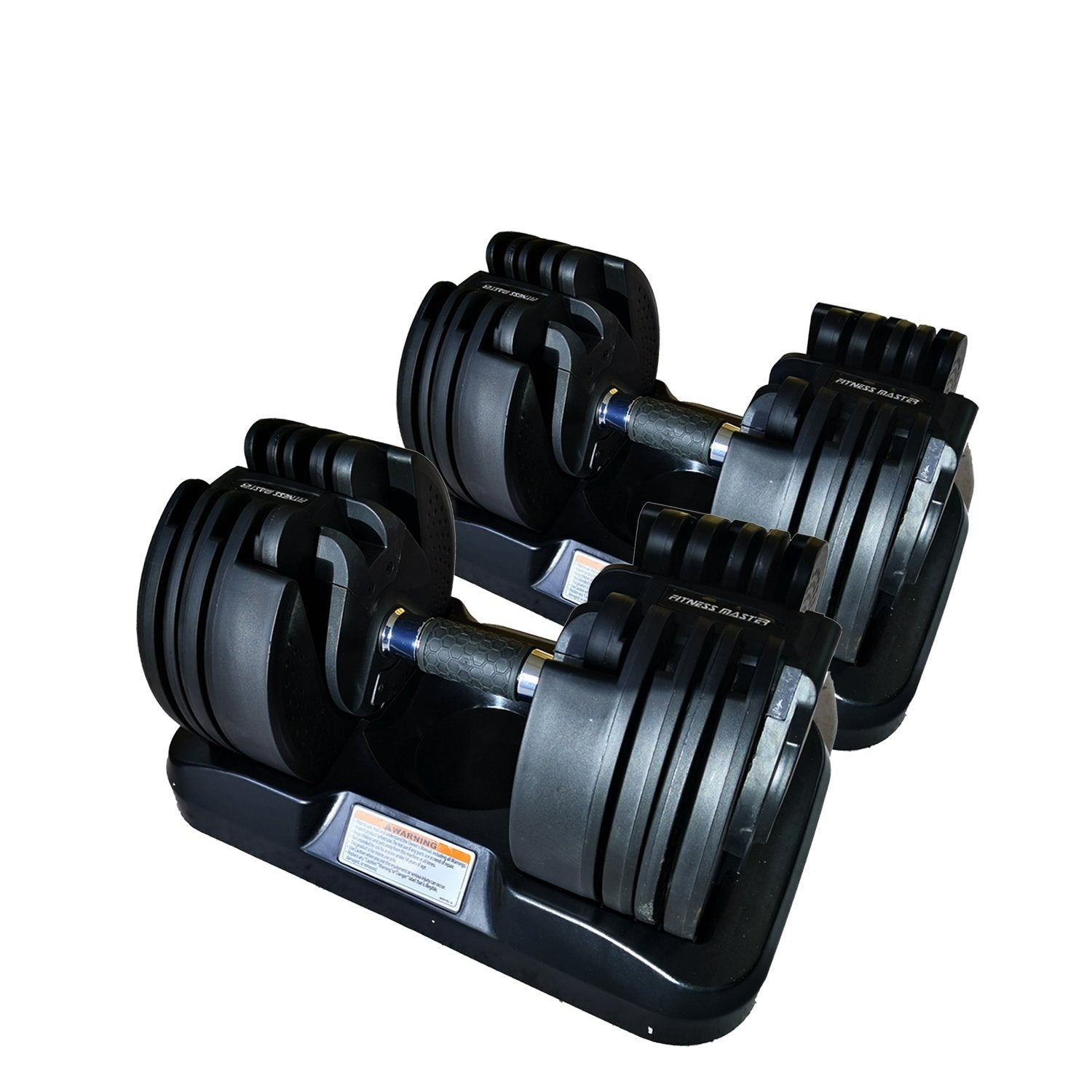 Fitness Master 2x20kg Adjustable Dumbbells Home Gym Exercise Equipment