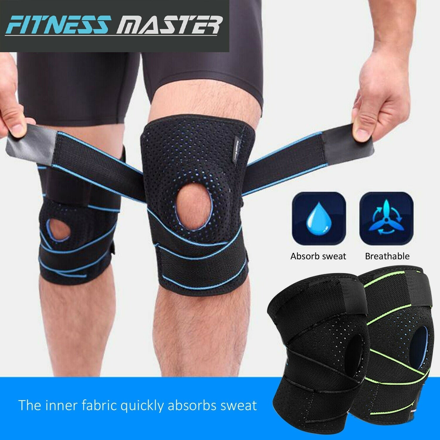 Gel Silicone Knee Support Brace Compression Strap Arthritis Pad Pain ...