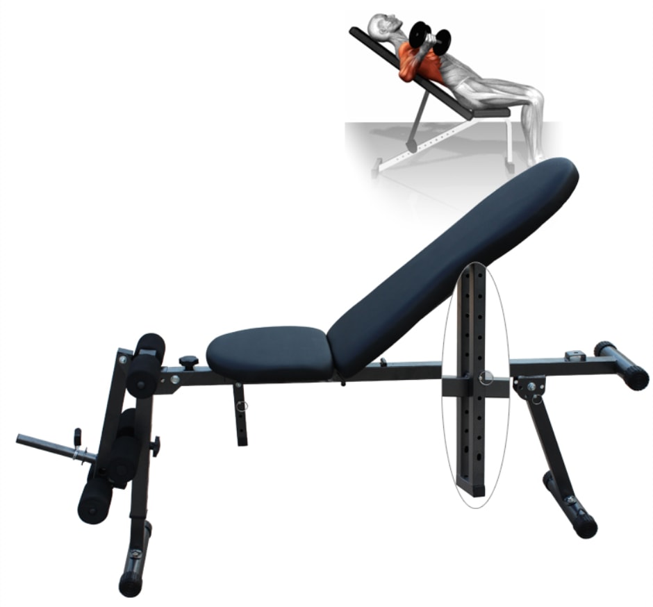 Sit Up Abdominal Crunch Adjustable Flat Incline Bench Fitness GYM Home