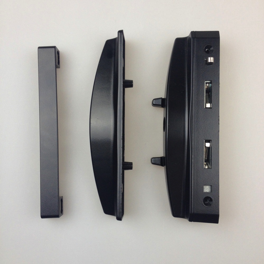 Lockwood 9A3A2/5PBLK Onyx Sliding Patio Door Lock Slim Inner & Outer