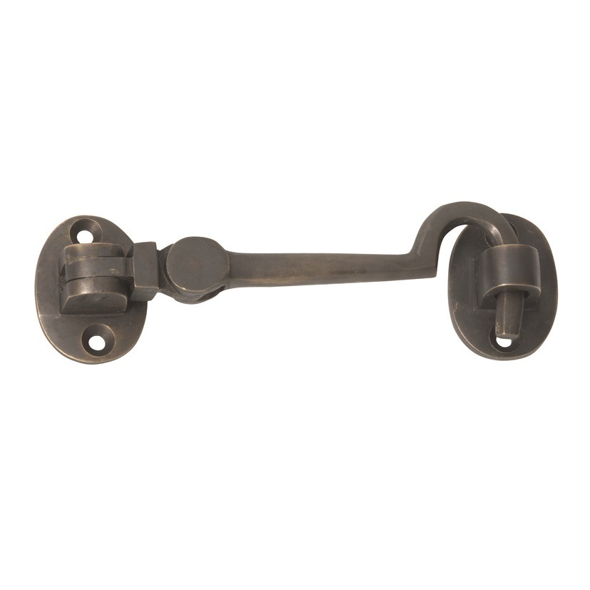 Tradco 2355AB Cabin Hook Antique Brass 100mm | Buy Door & Window Hardware - 9343857007503