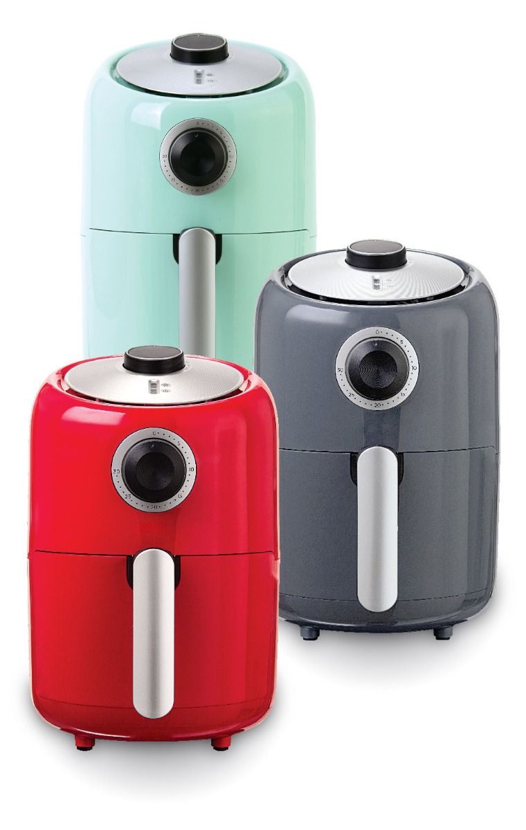 Compact Retro 1.6L Air Fryer Grey Buy Air Fryers 2223944