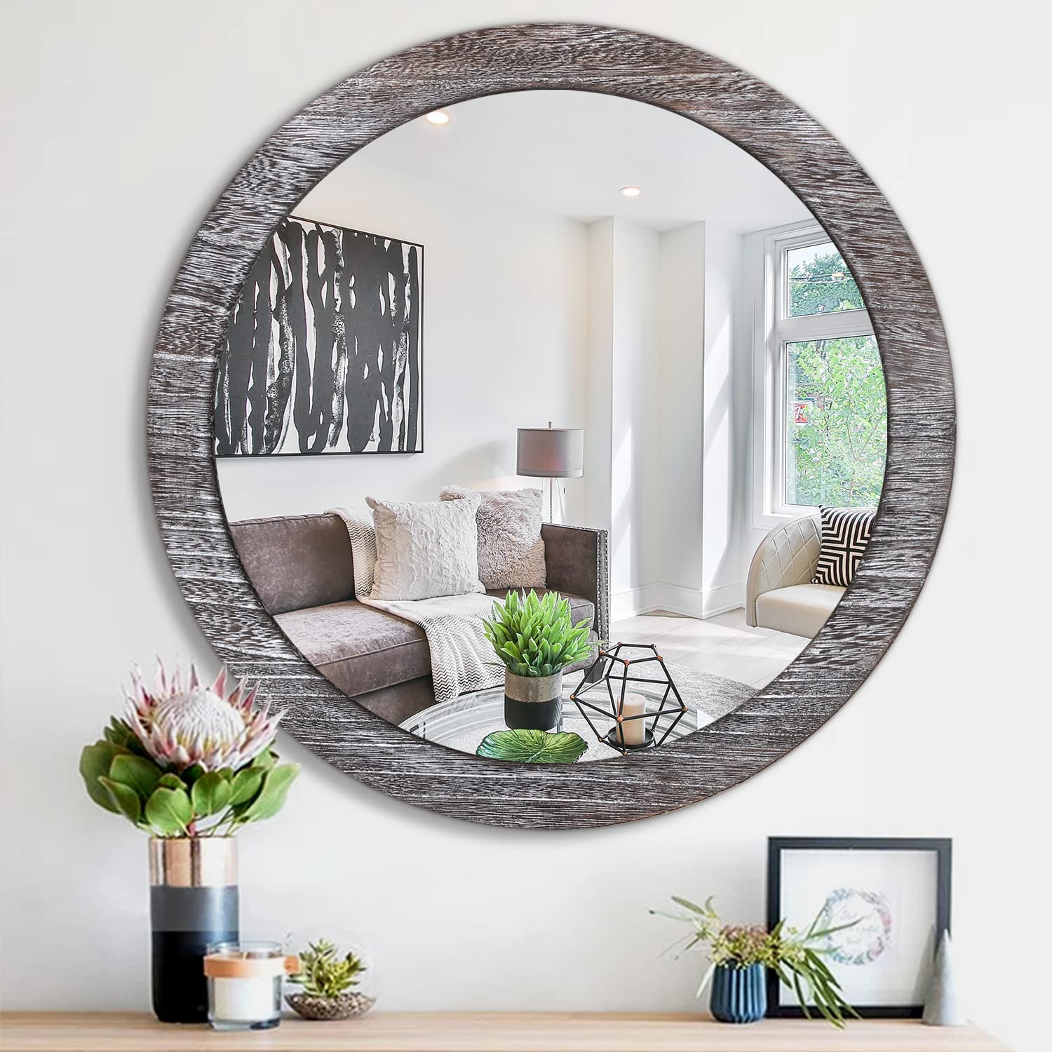 10X Magnifying Lighted Vanity Makeup Mirror with Natural White LED, 360