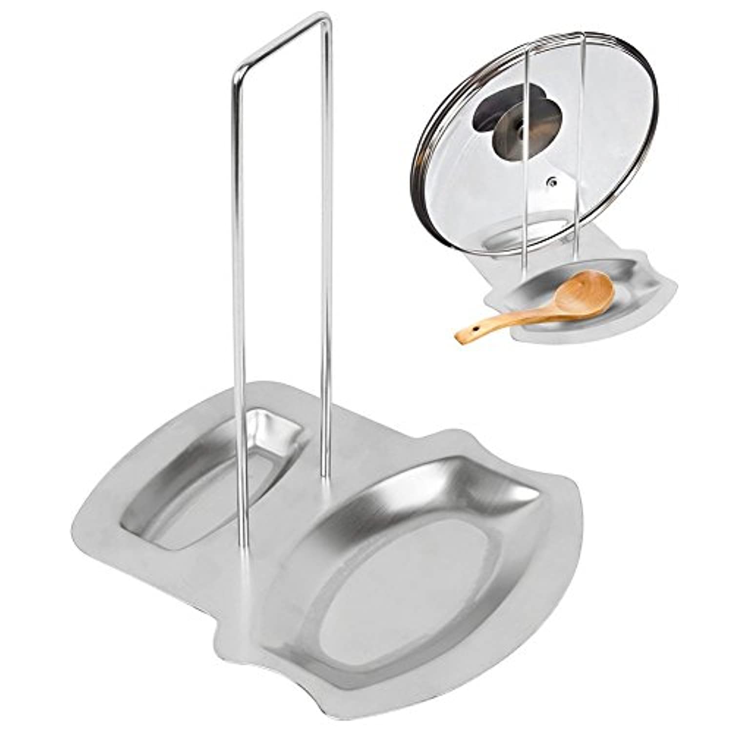 Lid and Spoon Rest, Lid Rest Holder Pan Pot Cover Lid Rack Kitchen