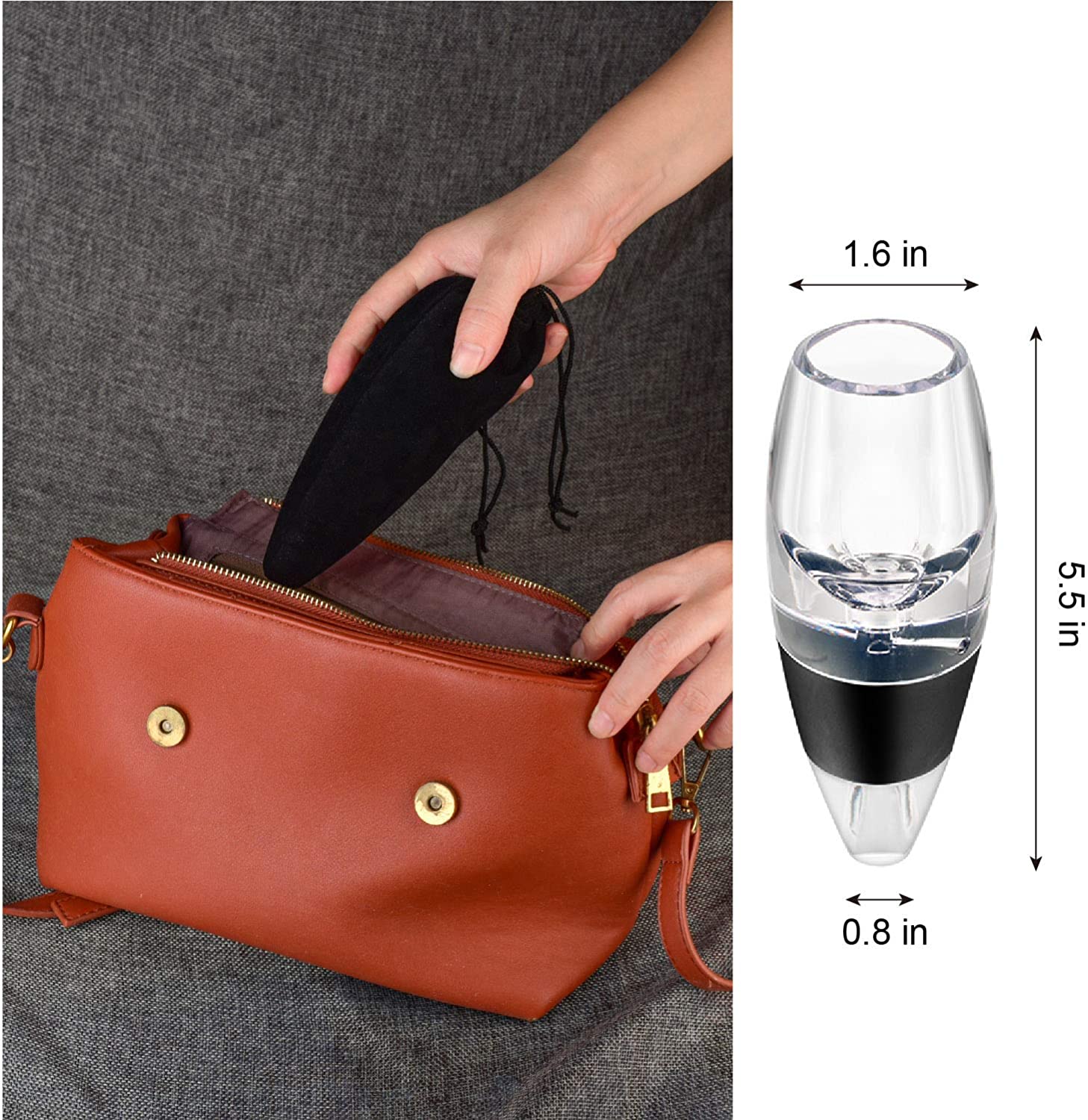 Wine Aerator Decanter,Magic Decanter Pourer Diffuser for Birthday