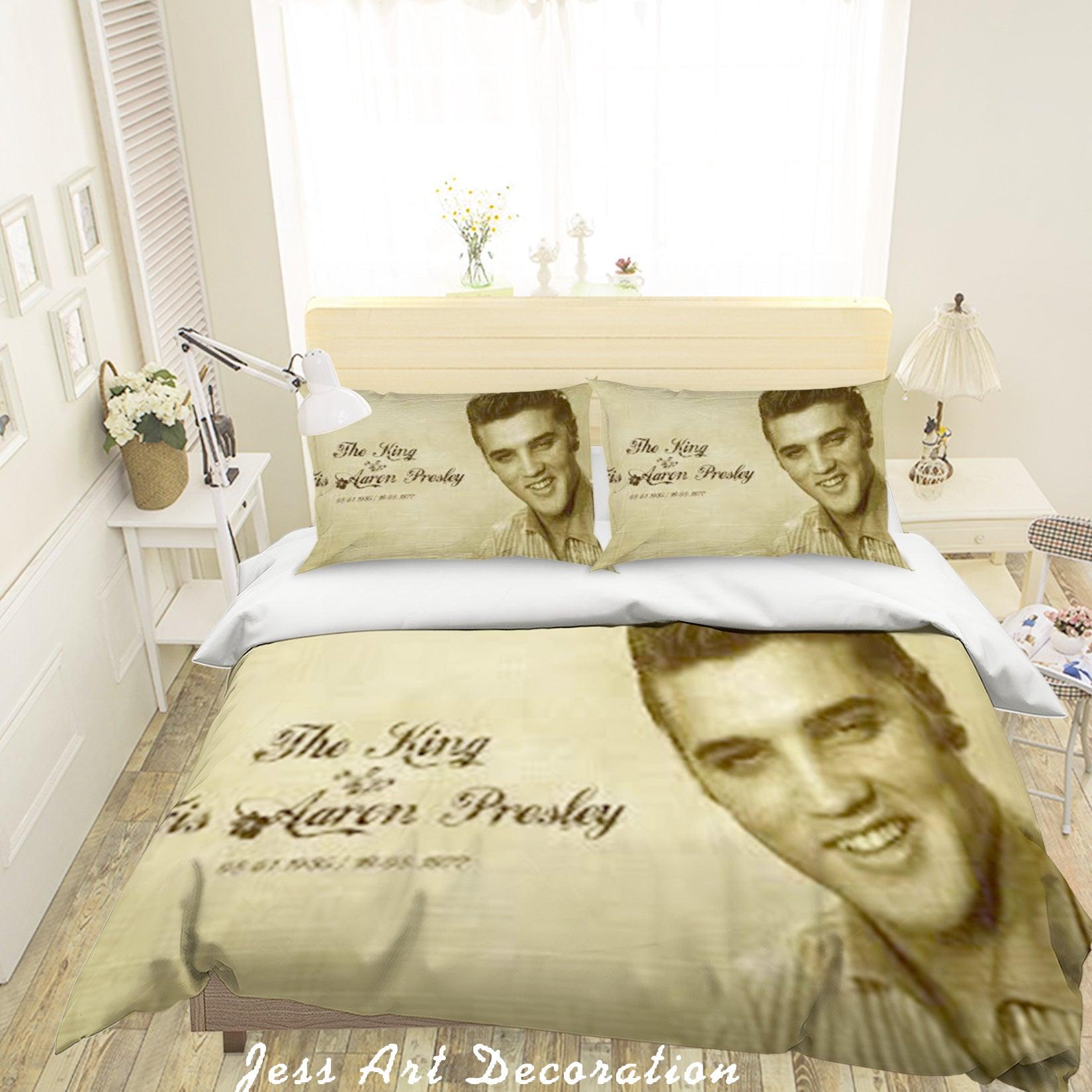 3D Rock Elvis Presley Quilt Cover Set Bedding Set ...