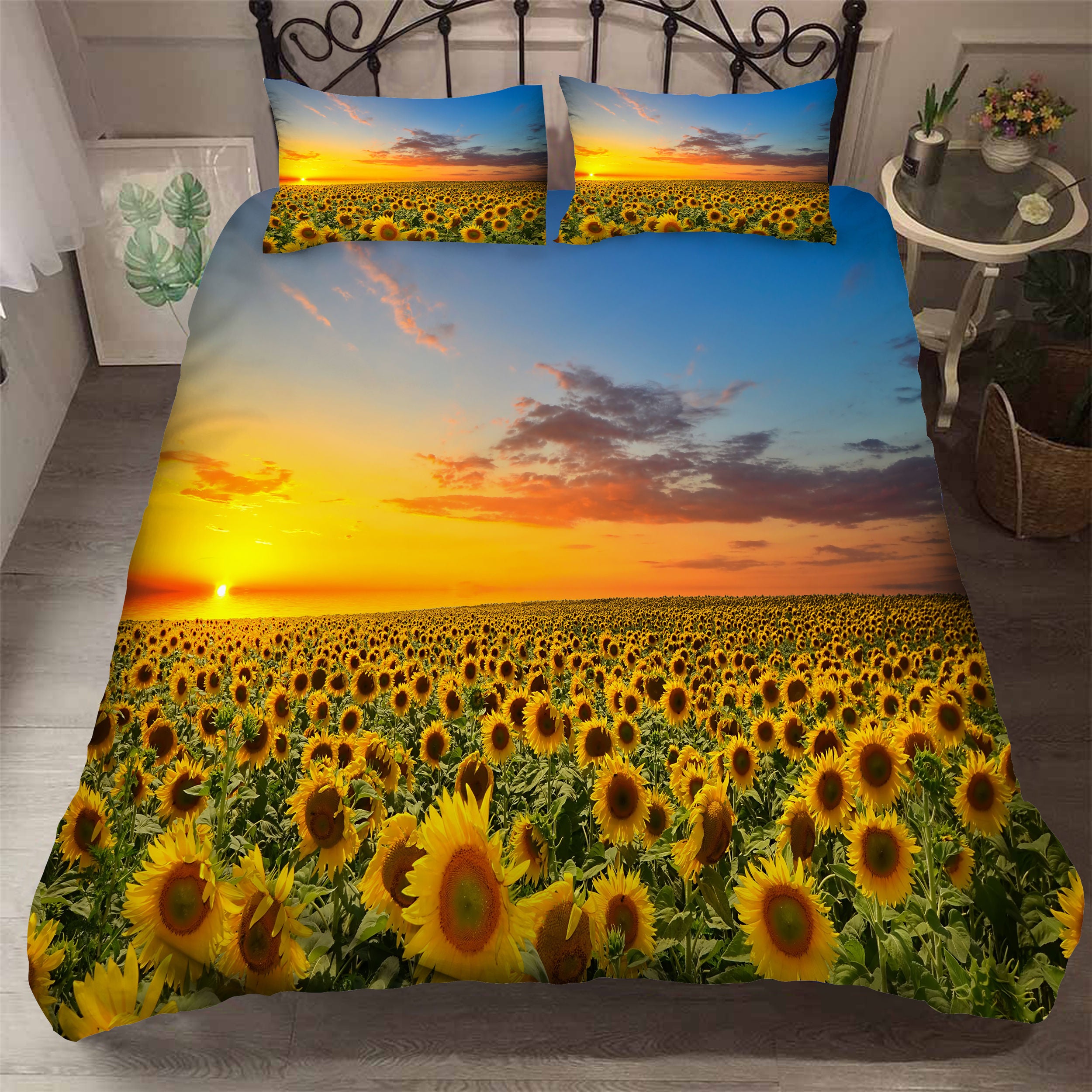 3d Sunflower Field Quilt Cover Set Bedding Set Pillowcases 101 Buy Kids Quilt Cover Sets 1501308