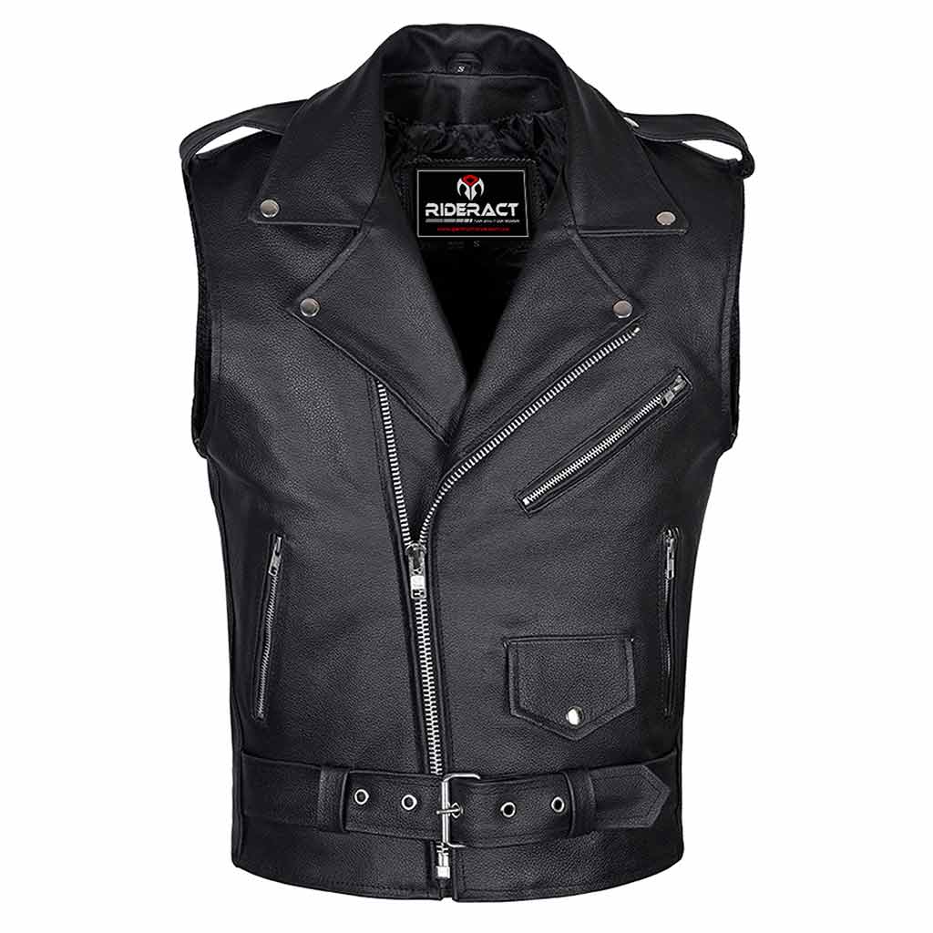 Brando Sleeveless Jacket Style Vest | Buy Motorcycle Jackets & Vests ...