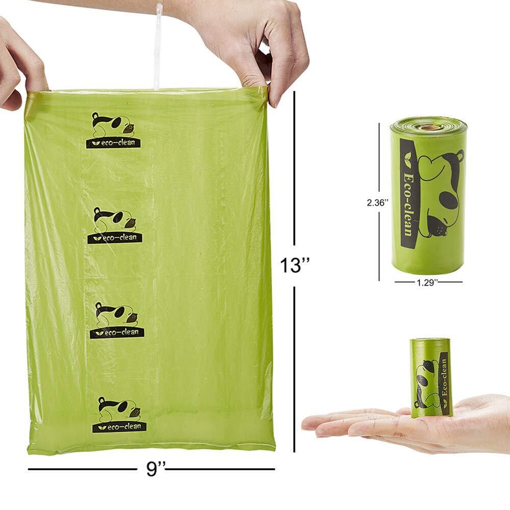 EcoClean EcoFriendly Dog Waste Poop Bags 8 Rolls (120 pcs) Buy Dog Supplies 1758909