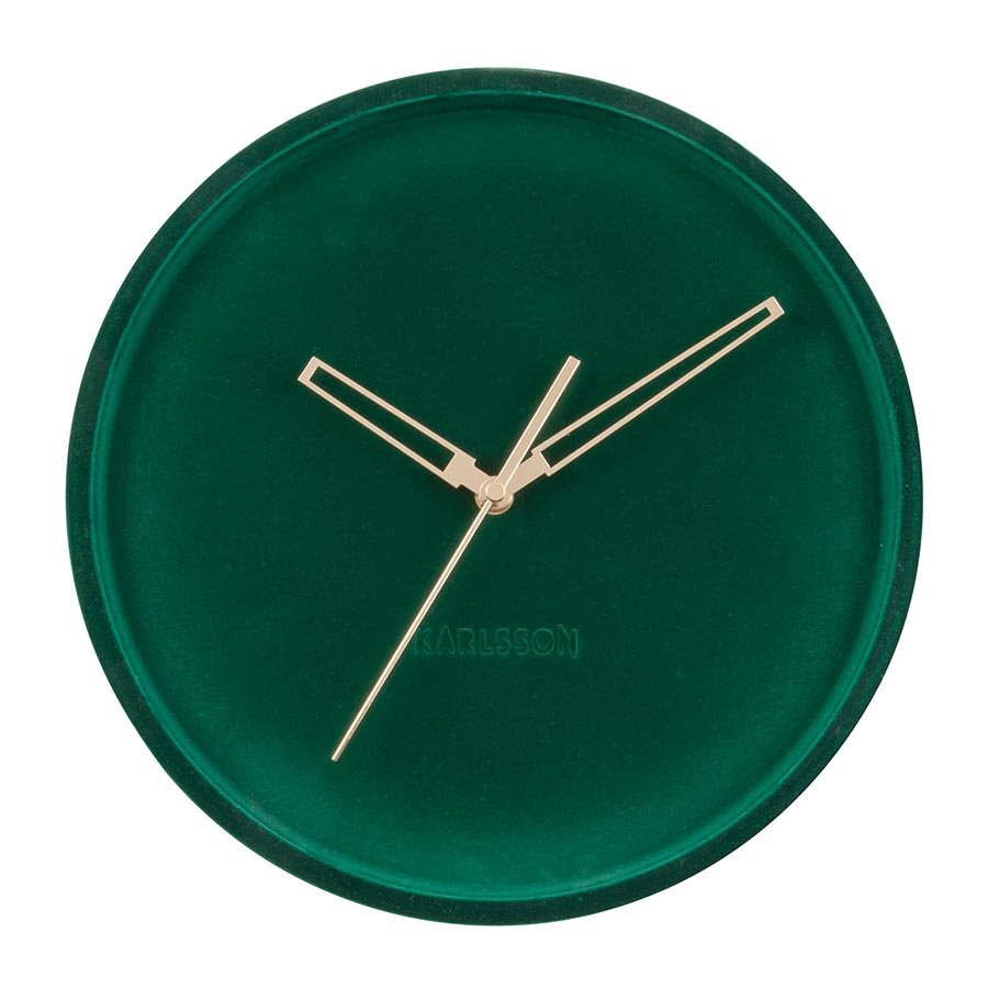 Karlsson Lush Velvet Dark Green Wall Clock Buy Wall Clocks