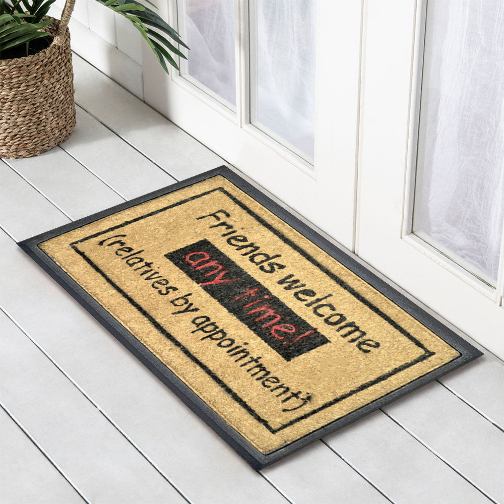 Friends Anytime, Bevelled Coir Doormat, 40x70cm Buy Door Mats 239047