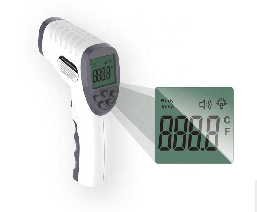 Digital Infrared Thermometer with 32 memories incl. 9V. Battery Buy