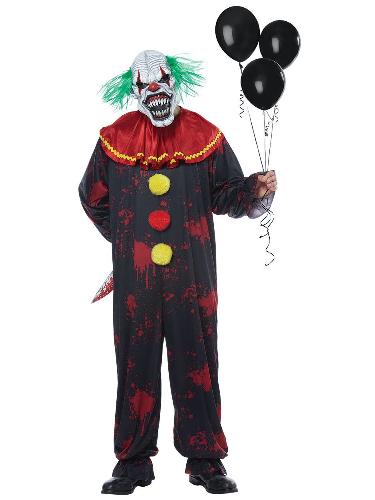 Hobbypos Menacing Clown Horror Creepy Sinister Jester Joker Halloween ...