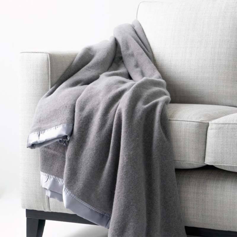 Onkaparinga Australian Wool Grey Blanket Buy Queen to King Coverlet