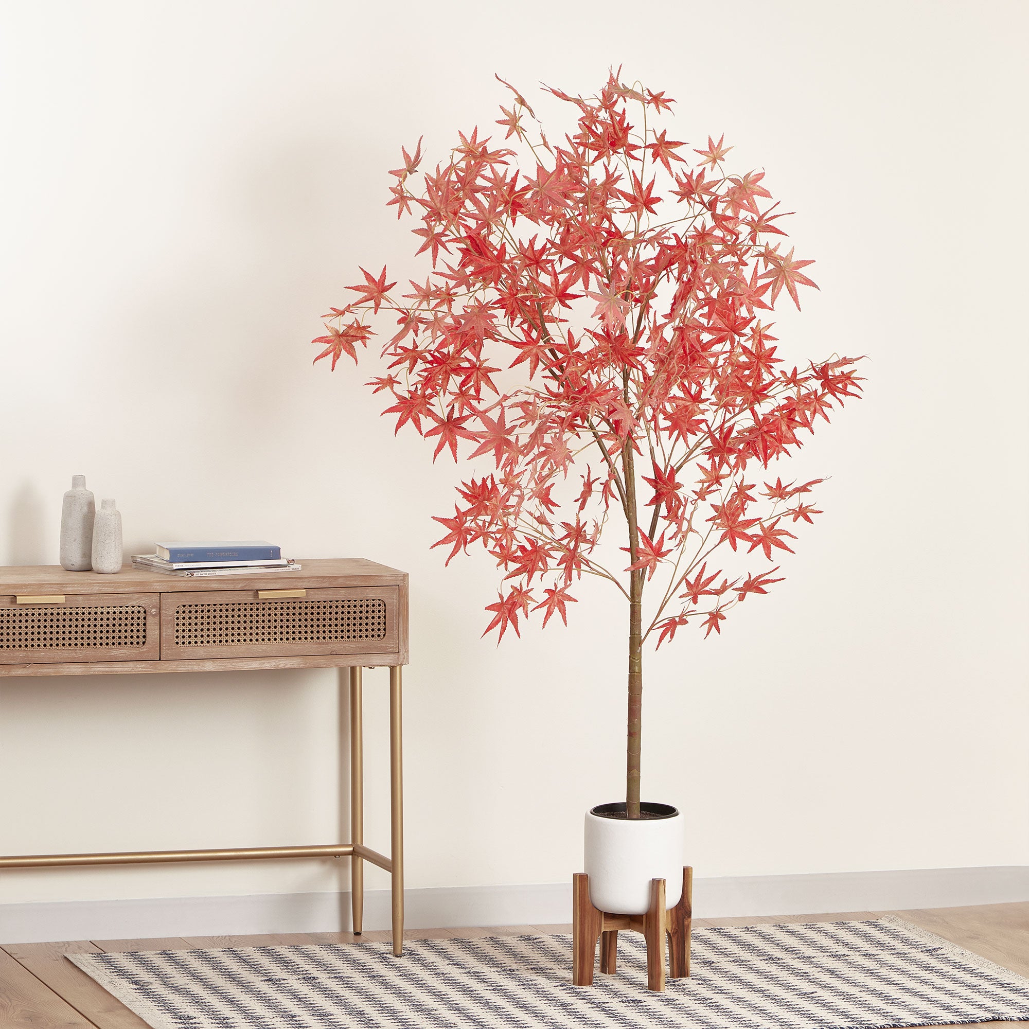 175Cm Tall Potted Artificial Maple Tree Decor Fake Plant Indoor Flowers