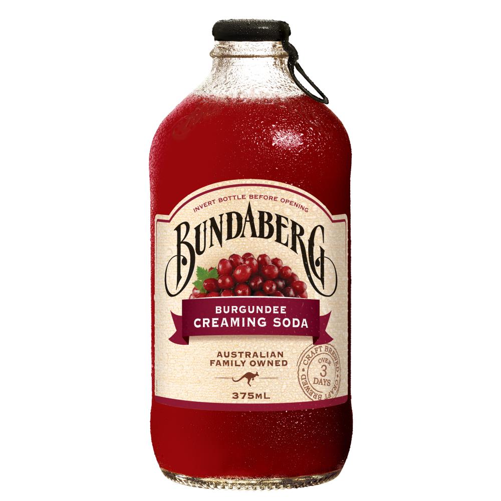 BUNDABERG 375ML BURGUNDEE CREAMING SODA 12 PACK | Buy Drinks ...