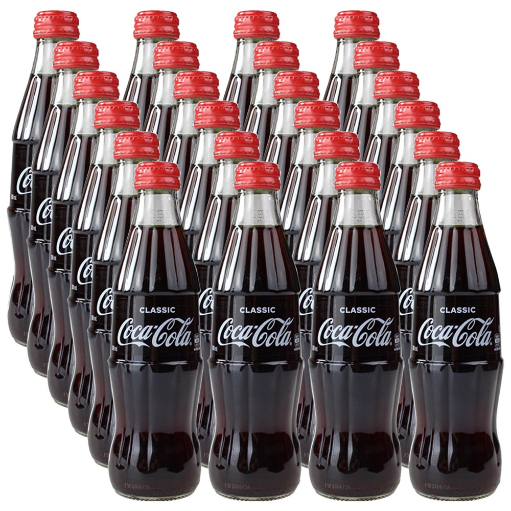 COCA COLA 300ML COKE GLASS SCREW BOTTLE 24 PACK Buy Drinks